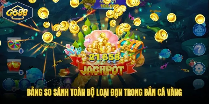 Bắn cá ăn xu nhanh qua bảng so sánh đạn thường đến đạn đặc biệt