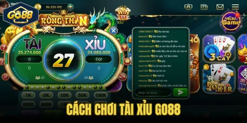 Cách Chơi Tài Xỉu Go88