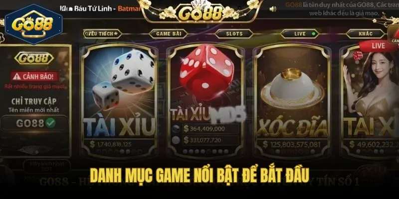 Go88 Tài Xỉu Nổ Hũ Bắn Cá và game bài cho tân thủ