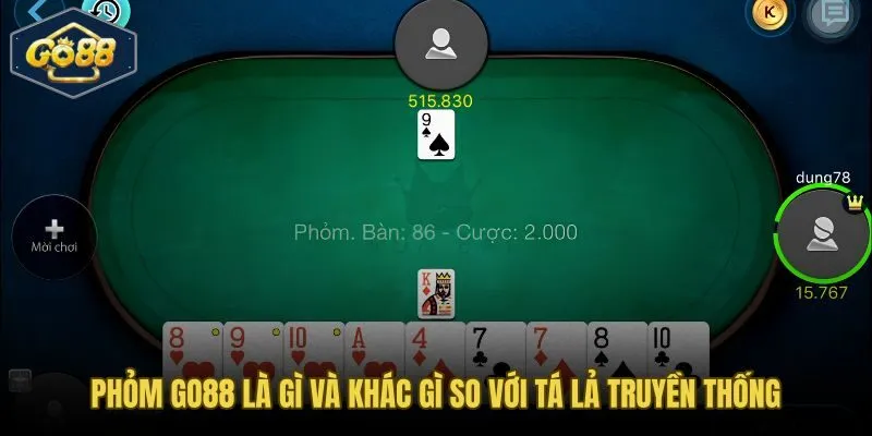 Phỏm Go88 từ bài dân gian đến nền tảng số hiện đại