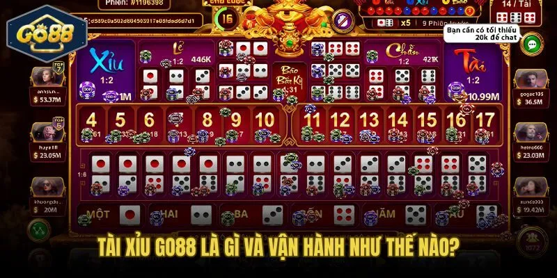 Tài xỉu Go88 và cơ chế ba viên xúc xắc 216 tổ hợp